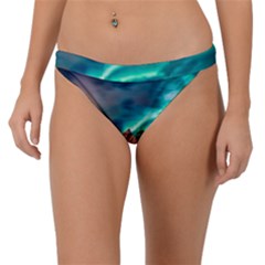 Amazing Aurora Borealis Colors Band Bikini Bottoms by Pakjumat