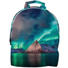 Amazing Aurora Borealis Colors Mini Full Print Backpack by Pakjumat