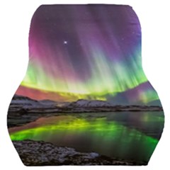 Aurora Borealis Polar Northern Lights Natural Phenomenon North Night Mountains Car Seat Back Cushion  by Pakjumat