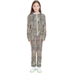 Old Vintage Classic Map Of Europe Kids  Tracksuit by Pakjumat