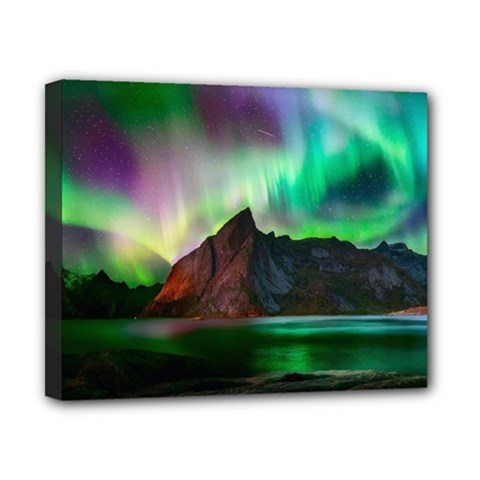 Aurora Borealis Nature Sky Light Canvas 10  X 8  (stretched) by Pakjumat