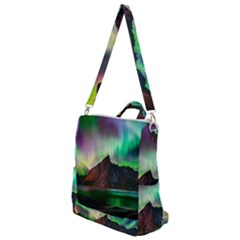 Aurora Borealis Nature Sky Light Crossbody Backpack by Pakjumat