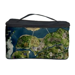 Map Illustration Gta Cosmetic Storage Case by Pakjumat