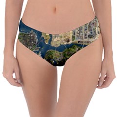 Map Illustration Gta Reversible Classic Bikini Bottoms by Pakjumat