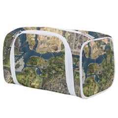 Map Illustration Gta Toiletries Pouch by Pakjumat