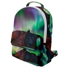 Aurora Borealis Nature Sky Light Flap Pocket Backpack (small) by Pakjumat