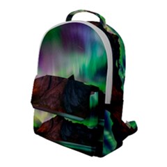 Aurora Borealis Nature Sky Light Flap Pocket Backpack (large) by Pakjumat