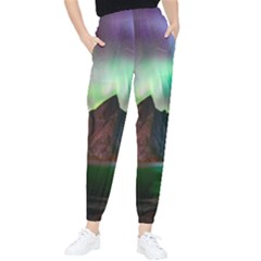 Aurora Borealis Nature Sky Light Women s Tapered Pants by Pakjumat