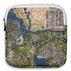 Map Illustration Gta Mini Square Pouch by Pakjumat