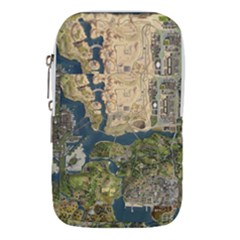 Map Illustration Gta Waist Pouch (small) by Pakjumat