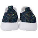 Colorful Abstract Pattern Creative Colorful Line Linear Background Men s Slip On Sneakers View4