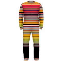 Neopolitan Horizontal Lines Strokes Onepiece Jumpsuit (men) by Pakjumat