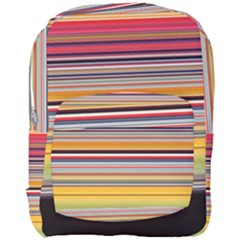 Neopolitan Horizontal Lines Strokes Full Print Backpack by Pakjumat