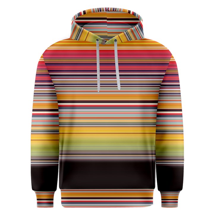 Neopolitan Horizontal Lines Strokes Men s Overhead Hoodie