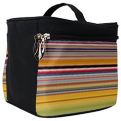 Neopolitan Horizontal Lines Strokes Make Up Travel Bag (big) by Pakjumat