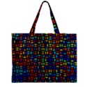 Geometric Colorful Square Rectangle Zipper Mini Tote Bag View1