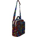 Geometric Colorful Square Rectangle Crossbody Day Bag View2