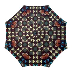 Symmetry Geometric Pattern Texture Golf Umbrellas by Pakjumat