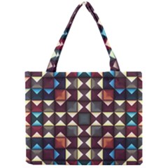 Symmetry Geometric Pattern Texture Mini Tote Bag by Pakjumat