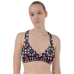 Symmetry Geometric Pattern Texture Sweetheart Sports Bra by Pakjumat