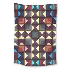 Symmetry Geometric Pattern Texture Large Tapestry by Pakjumat