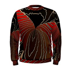 Red Gold Black Voracious Plant Leaf Men s Sweatshirt by Pakjumat