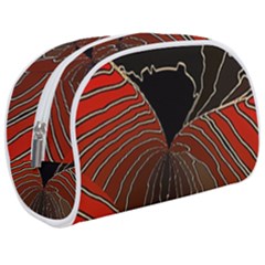 Red Gold Black Voracious Plant Leaf Make Up Case (medium) by Pakjumat