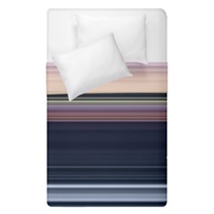 Horizontal Line Strokes Color Lines Duvet Cover Double Side (single Size) by Pakjumat