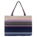 Horizontal Line Strokes Color Lines Zipper Medium Tote Bag View1