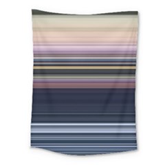 Horizontal Line Strokes Color Lines Medium Tapestry by Pakjumat