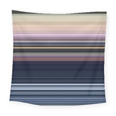 Horizontal Line Strokes Color Lines Square Tapestry (large) by Pakjumat