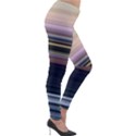 Horizontal Line Strokes Color Lines Lightweight Velour Leggings View4