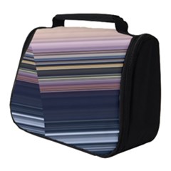 Horizontal Line Strokes Color Lines Full Print Travel Pouch (small) by Pakjumat