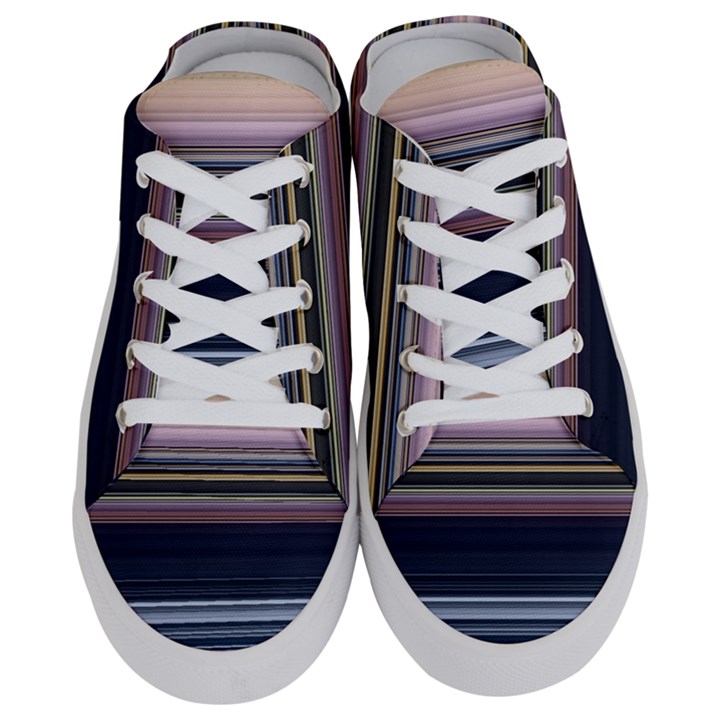 Horizontal Line Strokes Color Lines Half Slippers