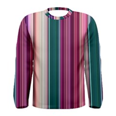 Vertical Line Color Lines Texture Men s Long Sleeve T-shirt by Pakjumat