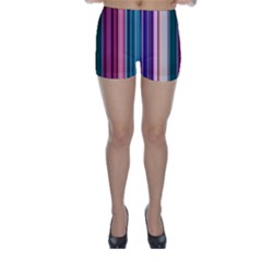 Vertical Line Color Lines Texture Skinny Shorts by Pakjumat