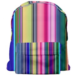 Pastel Colors Striped Pattern Giant Full Print Backpack by Pakjumat