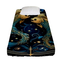 Fish Star Sign Fitted Sheet (single Size) by Pakjumat