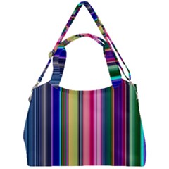 Pastel Colors Striped Pattern Double Compartment Shoulder Bag by Pakjumat