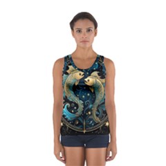 Fish Star Sign Sport Tank Top  by Pakjumat