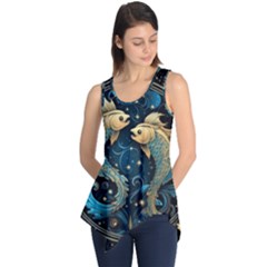 Fish Star Sign Sleeveless Tunic by Pakjumat