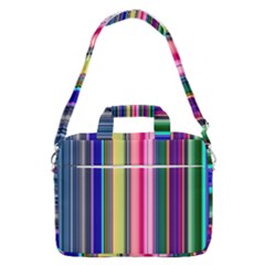 Pastel Colors Striped Pattern Macbook Pro 16  Shoulder Laptop Bag by Pakjumat