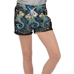 Fish Star Sign Women s Velour Lounge Shorts by Pakjumat