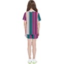 Vertical Line Color Lines Texture Kids  T-Shirt And Sports Shorts Set View2