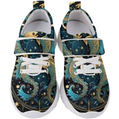 Fish Star Sign Kids  Velcro Strap Shoes by Pakjumat