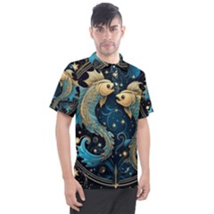 Fish Star Sign Men s Polo T-shirt by Pakjumat