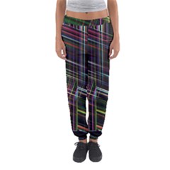 False Prismatic Black Background Women s Jogger Sweatpants by Pakjumat