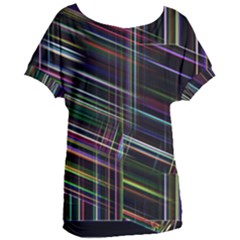 False Prismatic Black Background Women s Oversized T-shirt by Pakjumat