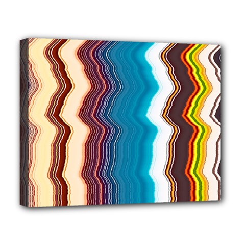 Line Vertical Lines Color Lines Deluxe Canvas 20  X 16  (stretched) by Pakjumat