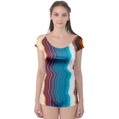 Line Vertical Lines Color Lines Boyleg Leotard  by Pakjumat